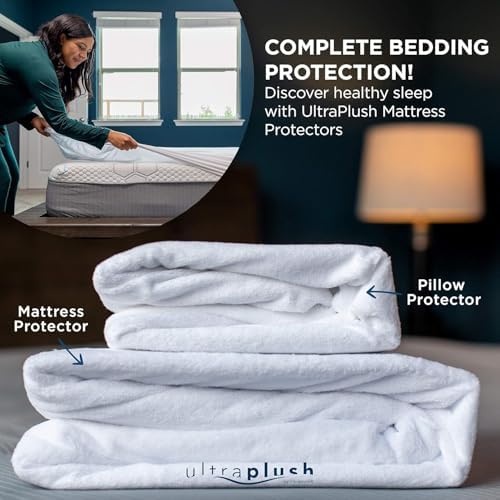UltraBlock Ultra Plush Pillow Protector Set of 2 - King Size