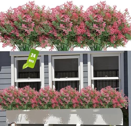 JIFTOK 24Pcs Artificial Fall Flowers for Home Decor