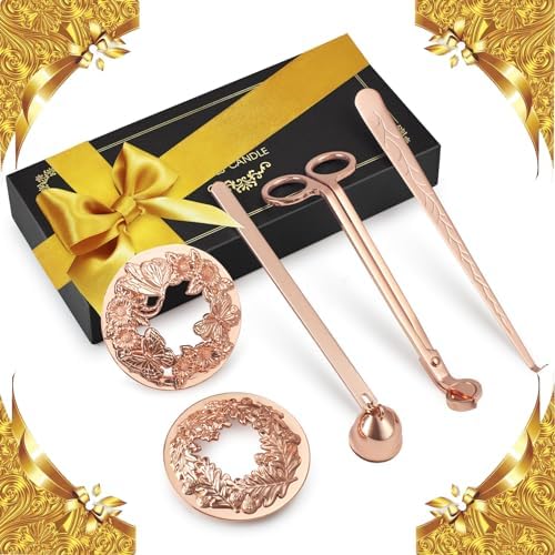 DORAFO 5 in 1 Candle Accessory Set Rose Gold