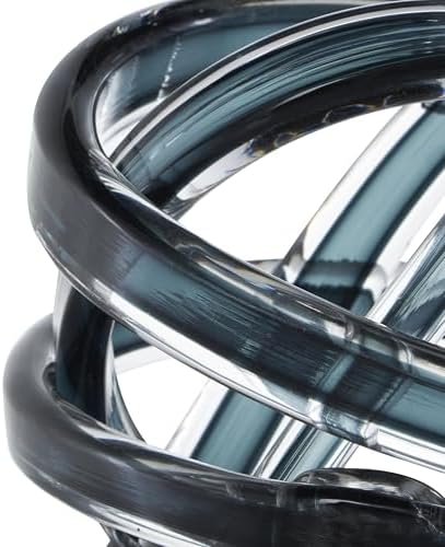 Deco 79 Dark Blue Glass Knot Sculpture