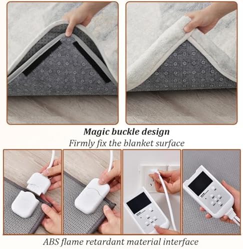Dalumian Graphene Heated Rug with Waterproof Soft Plush