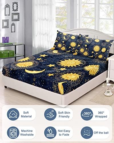 Chees D Zone Twin XL Deep Pocket Fitted Sheet Set