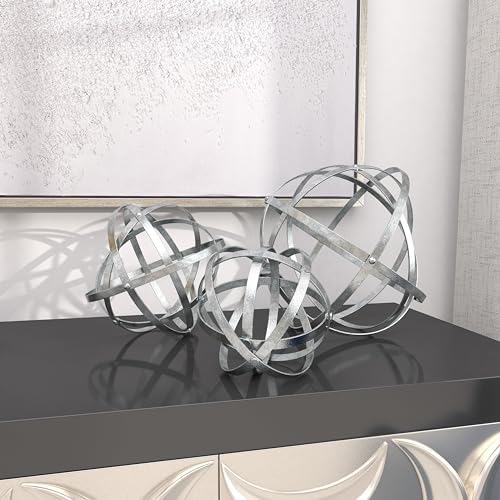 Deco 79 Modern Metal Sculpture Set of 3 6 8 10