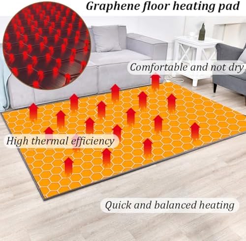 Dalumian Graphene Heated Rug with Waterproof Soft Plush