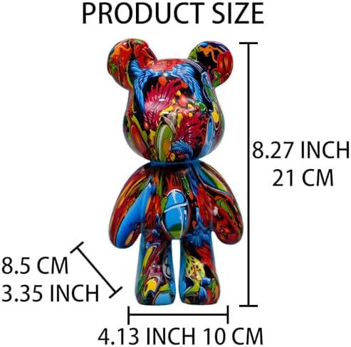 Coniuty Resin Bear Statue - Cute Home Decor Sculpture