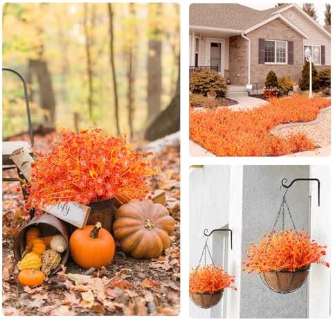TYLTYS Artificial Fall Flowers 12-Bundle Set UV Resistant
