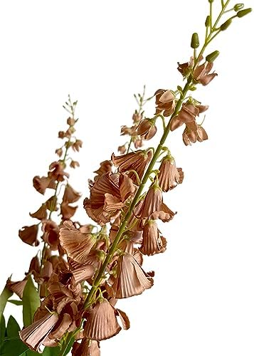 6pcs Artificial Lily of the Valley Bouquet Realistic Brown