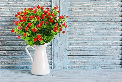 HDZWBNFY Artificial Flowers 12 Bunches UV Resistant