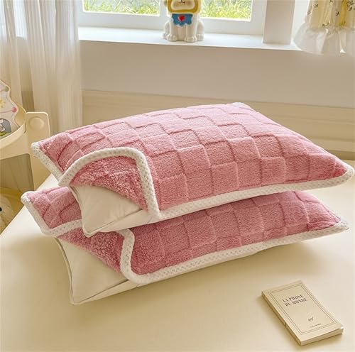 Double Sided Velvet Pillowcase Cover with Straps Non-Slip and Breathable