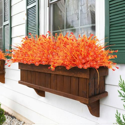 TYLTYS Artificial Fall Flowers 12-Bundle Set UV Resistant