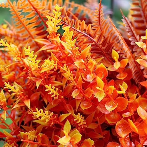 18PCS Artificial Fall Flowers for Garden and Home Decor