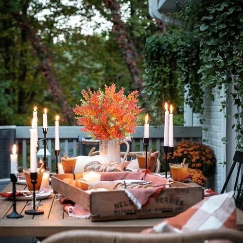 HUAESIN Artificial Autumn Flowers 4 Bundles Fall Decor 1