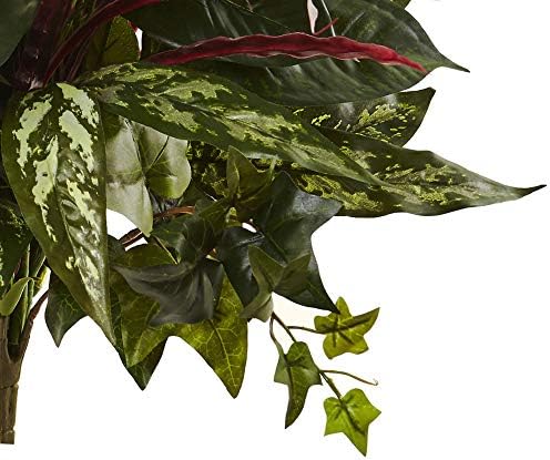 Nearly Natural 24in Mixed Anthurium Bush Set of 2 1