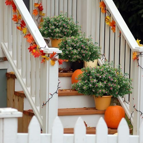 JIFTOK Artificial Flowers for Outdoor Indoor Decor