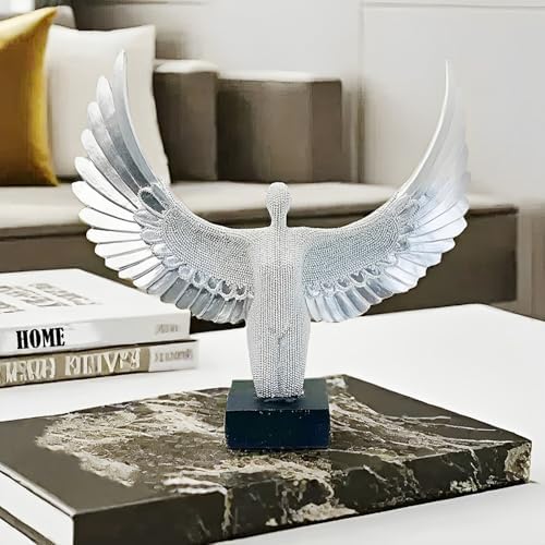Winged Angel Statue 11 Inch Uplifting Home Decor