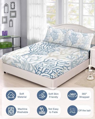 Chees D Zone Queen Fitted Sheet Deep Pocket Set 1
