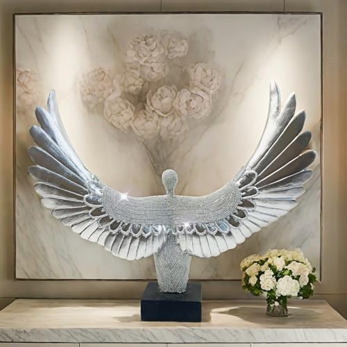 Winged Angel Statue 11 Inch Uplifting Home Decor
