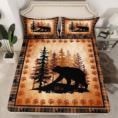 Castle Fairy Bear Print Sheet Set with Pillowcases