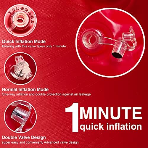 Waterproof Bed Sheets with Inflatable Pillow Full Size Set