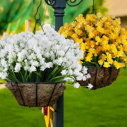 16-Bundle Artificial White Daffodil Flowers