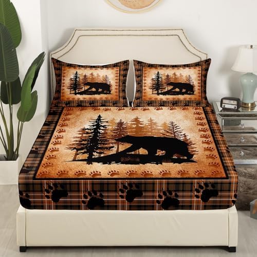 Castle Fairy Bear Print Sheet Set with Pillowcases