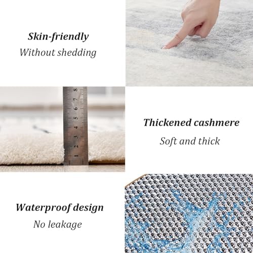 Dalumian Graphene Heated Rug with Waterproof Soft Plush