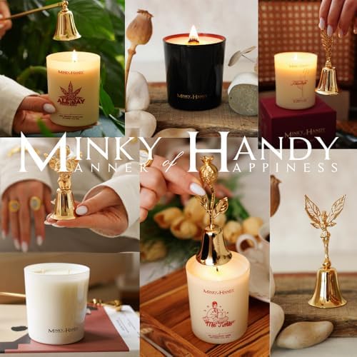 MINKY HANDY Brass Candle Snuffer - Elegant Silver Finish