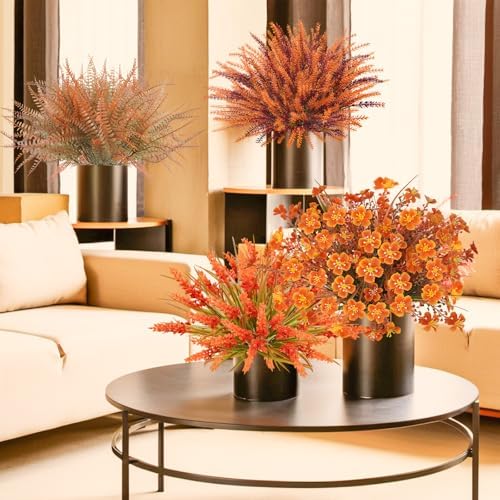 TORONTOKYO 40 Bundle Artificial Fall Flowers UV Resistant