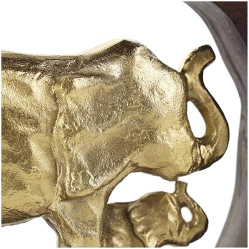 Deco 79 Gold Elephant Sculpture Home Decor Statue