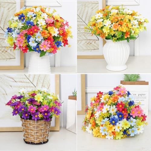 Artificial Daisy Flowers 6 Bundles for Home Decor