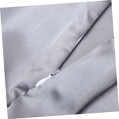 ABOOFAN 2pc Cooling Polyester Pillowcases Breathable Deep Grey