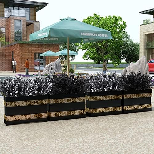RECUTMS 12 Pcs Black Artificial Flowers Decor