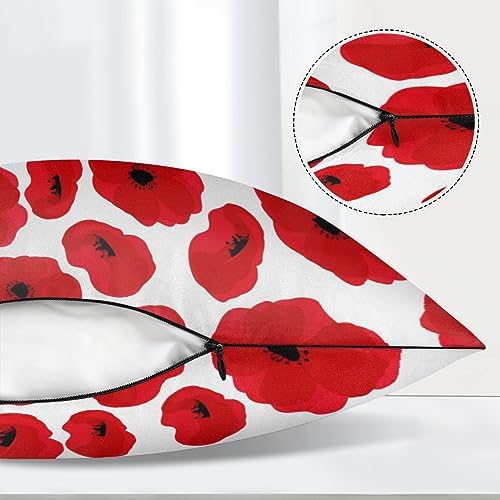 Aglebo Poppy Petal Satin Body Pillowcase 21x54
