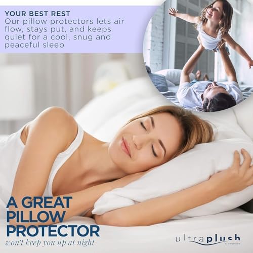 UltraBlock Ultra Plush Pillow Protector Set of 2 - King Size