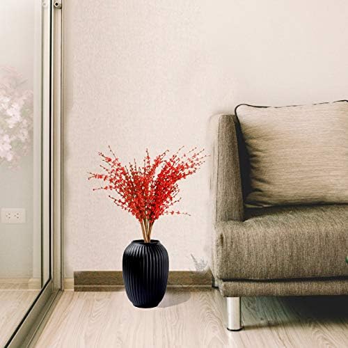 Red Artificial Winter Jasmine Flowers 10pcs 26 Long Stem