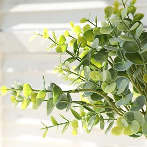 HYN 6 Pcs Plastic Eucalyptus Stems for Decor