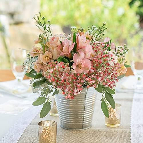 DILATATA 23 Inch Pink Artificial Babys Breath Flowers