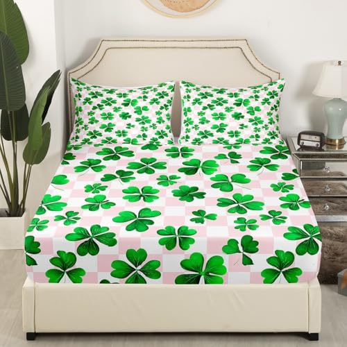 Castle Fairy St Patricks Day Twin Fitted Sheet Set