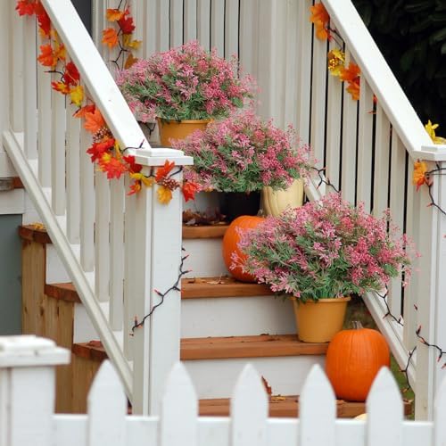 JIFTOK 24Pcs Artificial Fall Flowers for Home Decor