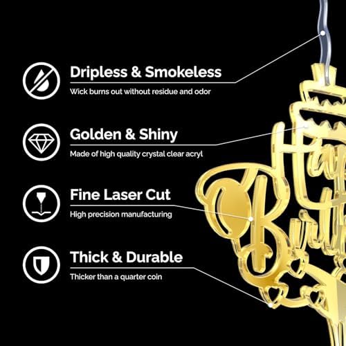 Spark Magic Happy Birthday Cake Topper Candle 1