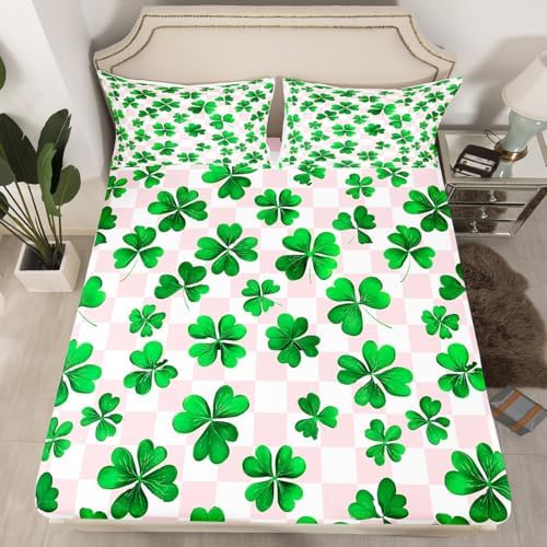 Castle Fairy St Patricks Day Twin Fitted Sheet Set