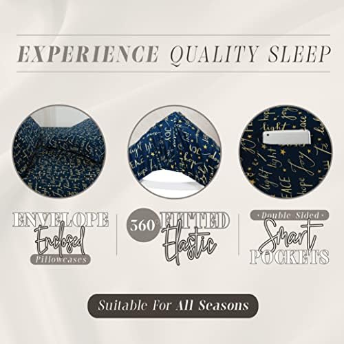 Elegant Comfort Holiday Printed 4-Piece Sheet Set