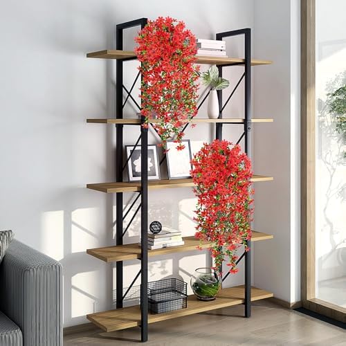 Hrobek Artificial Hanging Flowers Red Spring Decor