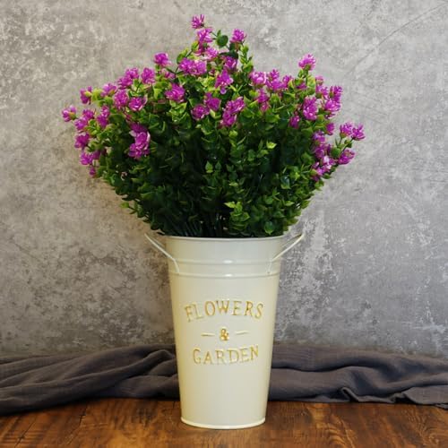 Faux Fuchsia Artificial Flowers 8 Bundles Outdoor Decor
