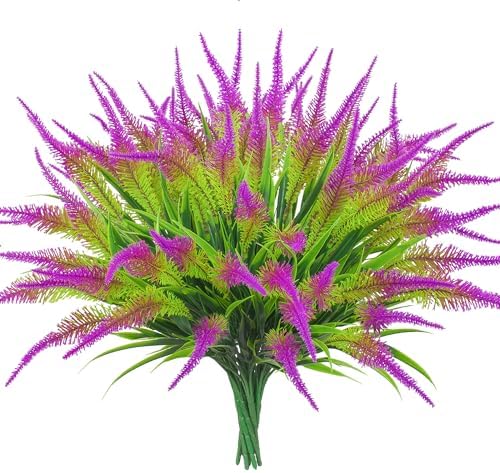 10 Bundles Fuchsia Artificial Flowers for Home Decor