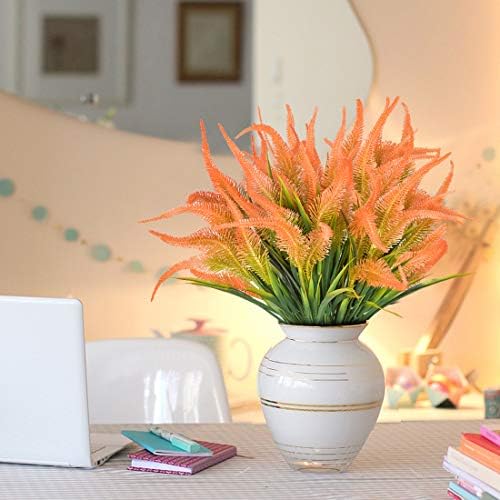 BOUGUI 6 Bunches UV Resistant Artificial Flowers