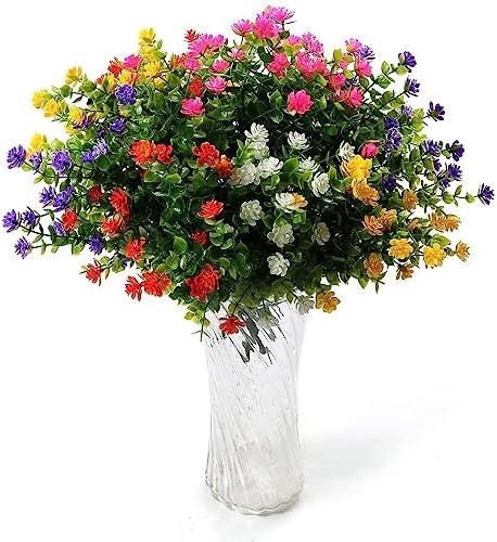 10Pcs Artificial Flowers Bundle for Home Decor