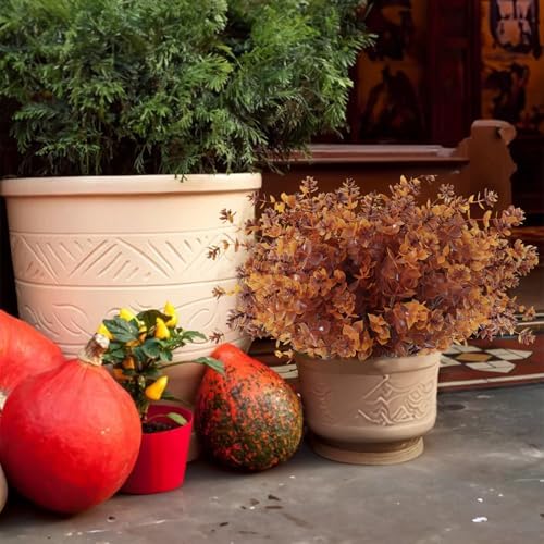 12Pcs Artificial Faux Flowers for Home Outdoor Decoration