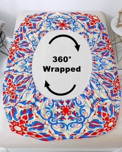 Chees D Zone Queen Fitted Sheet with Deep Pocket and Pillowcases