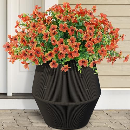 10 Bundle Artificial Faux Flowers for Outdoor Decor
